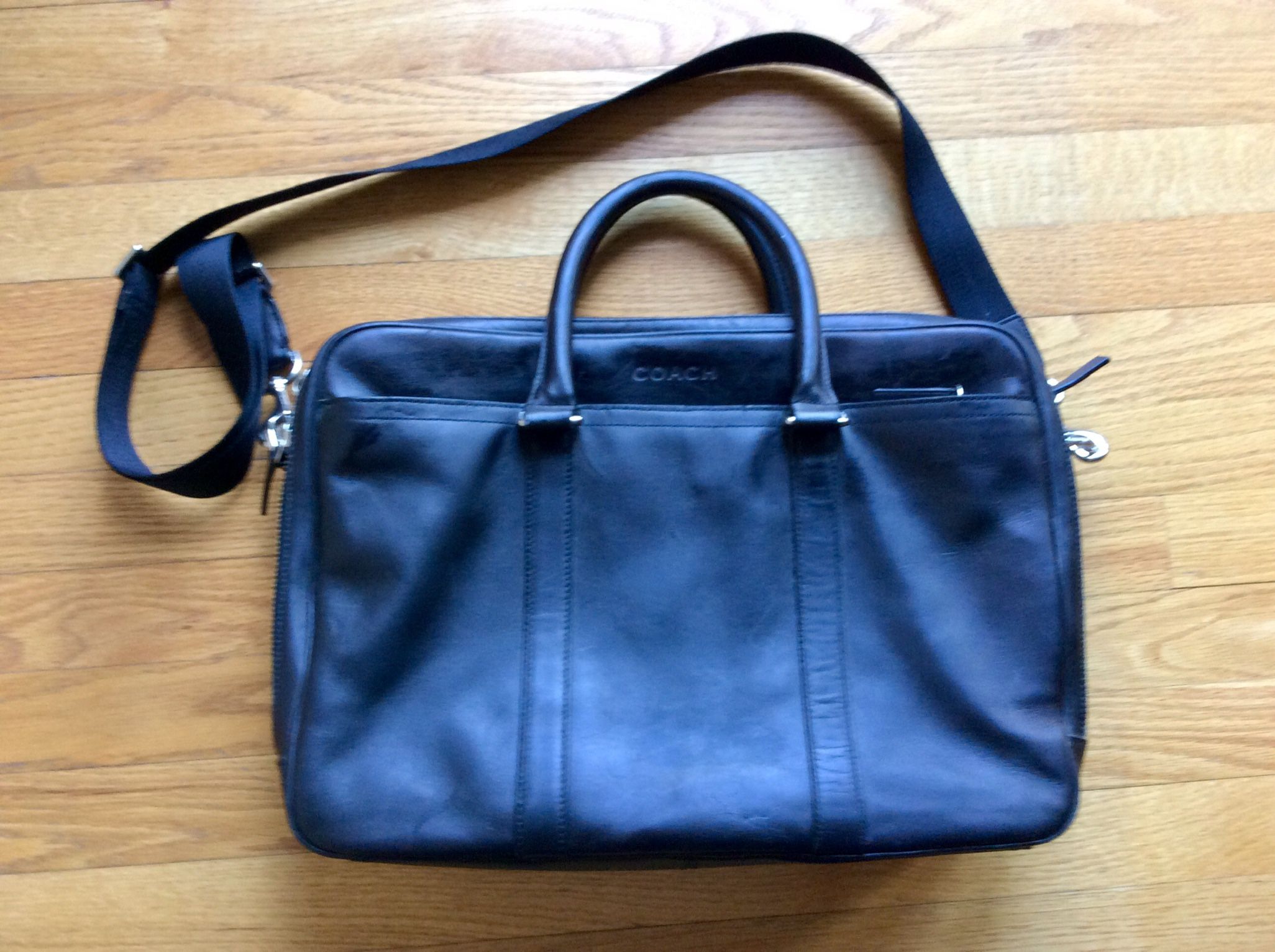 Coach Mens Leather Briefcase 