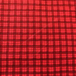 Red Plaid Frabic By KP Kids & Co