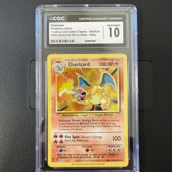 Charizard Classic Collection CGC Gem Mint 10