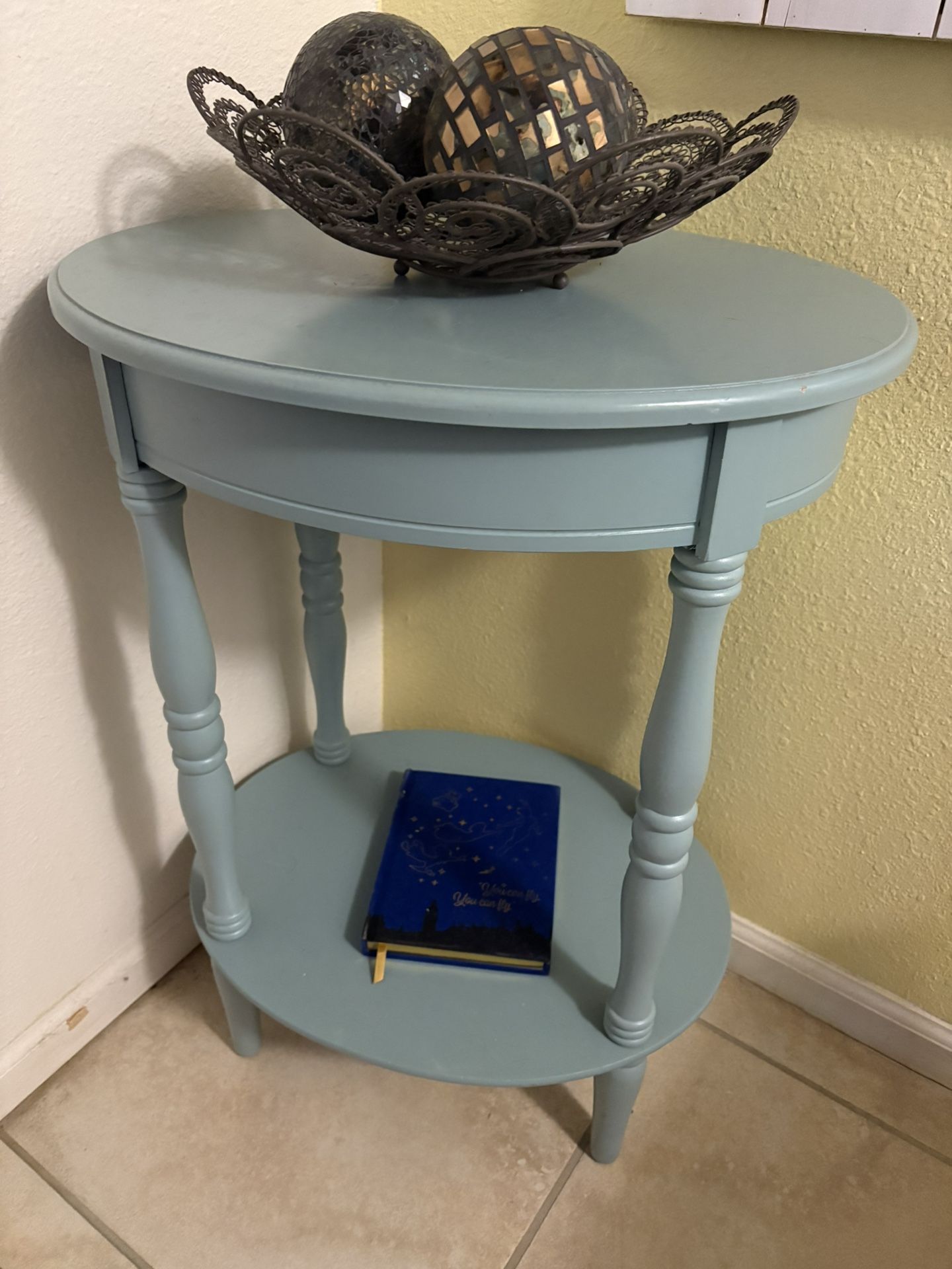 Blue Side Table