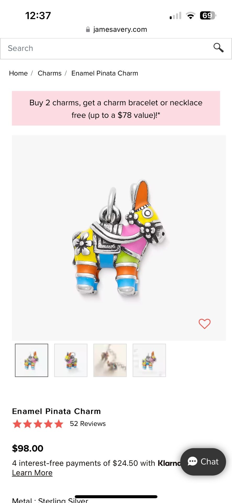 James Avery Pinata Charm for Sale in Spring TX OfferUp