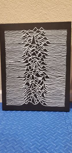 Hand Painted Art Inspired By Joy Division