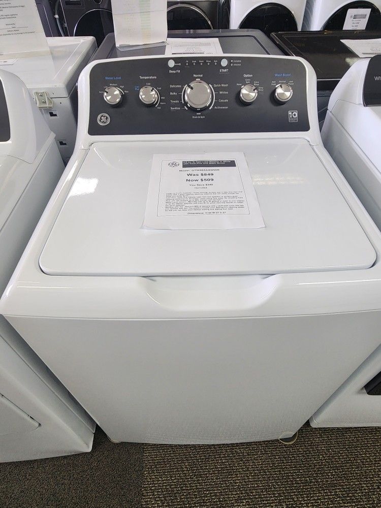 4.5 cu. ft. Top Load Washer in White with Cold Plus and Wash Boost