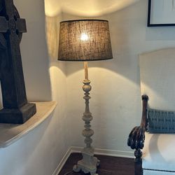 French plastered vintage lamp  