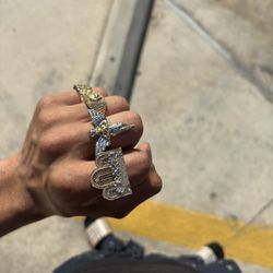 Gold Last Supper with diamonds  