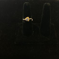 14KT Slue Synthetic Ring 39886-1