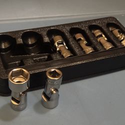 Snap-on Tools 6 pc 3/8" Drive 6-Point Metric Flank Drive® Shallow Flex Socket Set