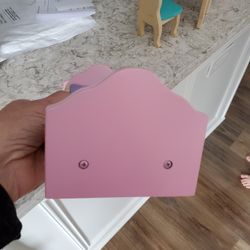 Wooden Doll Bed, 10 3/4 Long