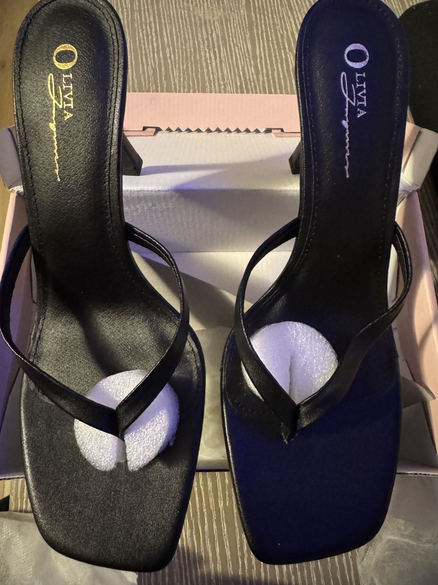 Olivia Fragrance Heels, Black, Size 10, Never Worn