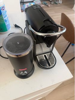 Nespresso Coffee Machine and Bodum Milk Frother