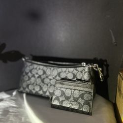 Genuine Coach Charlotte Signature Bag And Wallet