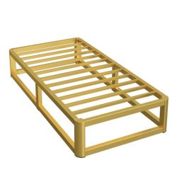 Twin Size  Bed Frame Gold Used Pick Up Only$ 88