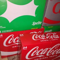 Pop*** 24 Pks. Coke, Sprite, Diet Coke, Pepsi! $12 A 24 Pk. 