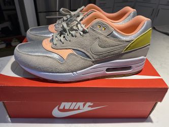 Brand New! Nike Air Max 1 Premium Silver Sunset Womens US Size 10.5 Men’s 9