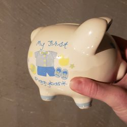Babies First Piggy Bank And Bible