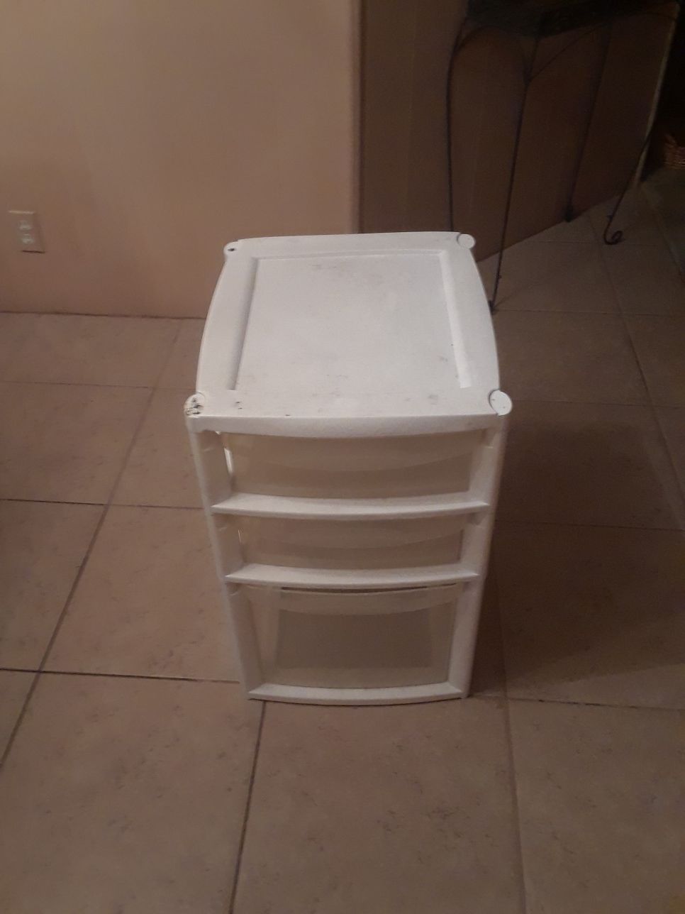 3 drawer plastic container