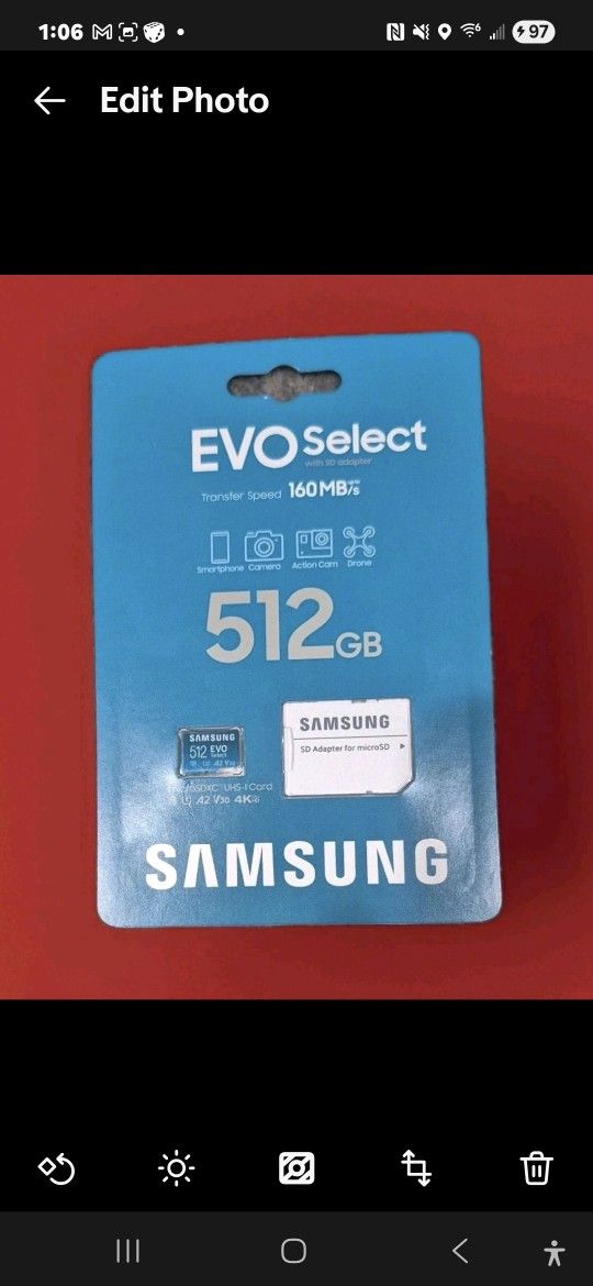 SAMSUNG EVO Select + Adapter microSDXC 512GB (2024) Phone Camera Drone