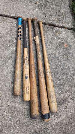 Vintage Wooden Signature Model Bats