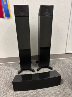 3 piece speaker set no wires Martin Logan