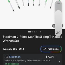 steelman 9 piece t handle torx bit wrenches