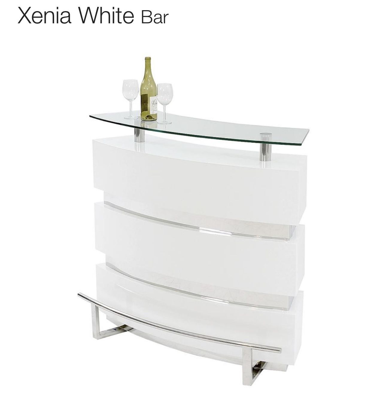 Xenia White Bar