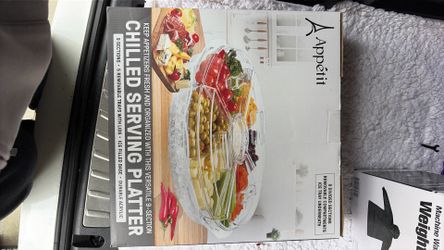 Chilled serving platter