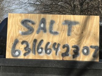 Salt snow and ice melt