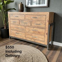Ashley Furniture Rustic Solid Wood Dresser – Free Delivery 🚚 