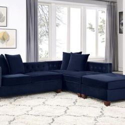 Sectional Sofa + Ottoman