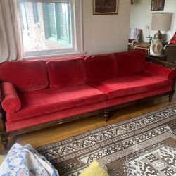 Big Red Antique Couch