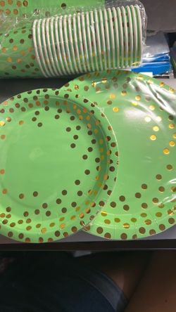 Green & Gold Party Supplies