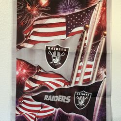 Raiders 4th Of July Banner/ Flag