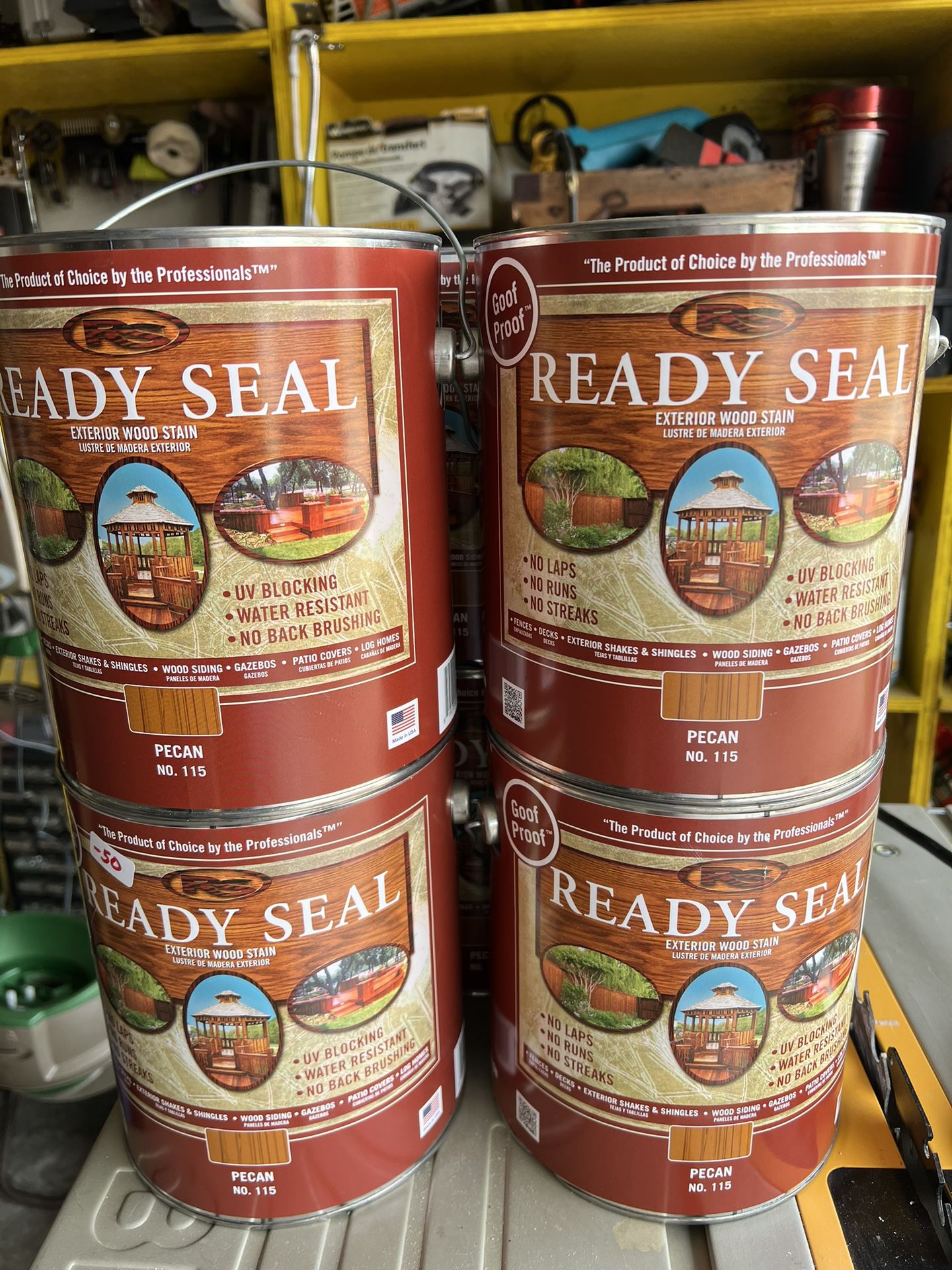 Ready Seal Pecan. 