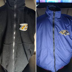 NFL Baltimore Ravens Black Full Zip Reversible Jacket Vest Football - SZ 2xl

All proceeds go towards my cancer treatment and recovery.  Thank you and