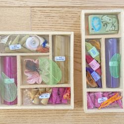 2 Incense Gift Sets In Wood Box, Includes Incense And Incense Holder