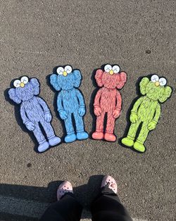 Blue Kaws Resin Art