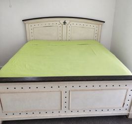 King Size Bed Frame with Headboard