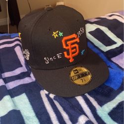 baseball giants custom fitted hat