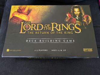 Lord of the rings return of the King deck building game by cryptozoic, like new
