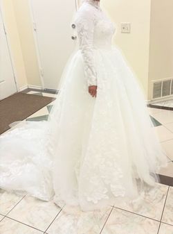 White Bridal dress size 6-8