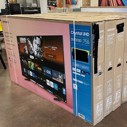 75” SAMSUNG CRYSTAL 4K SMART TV