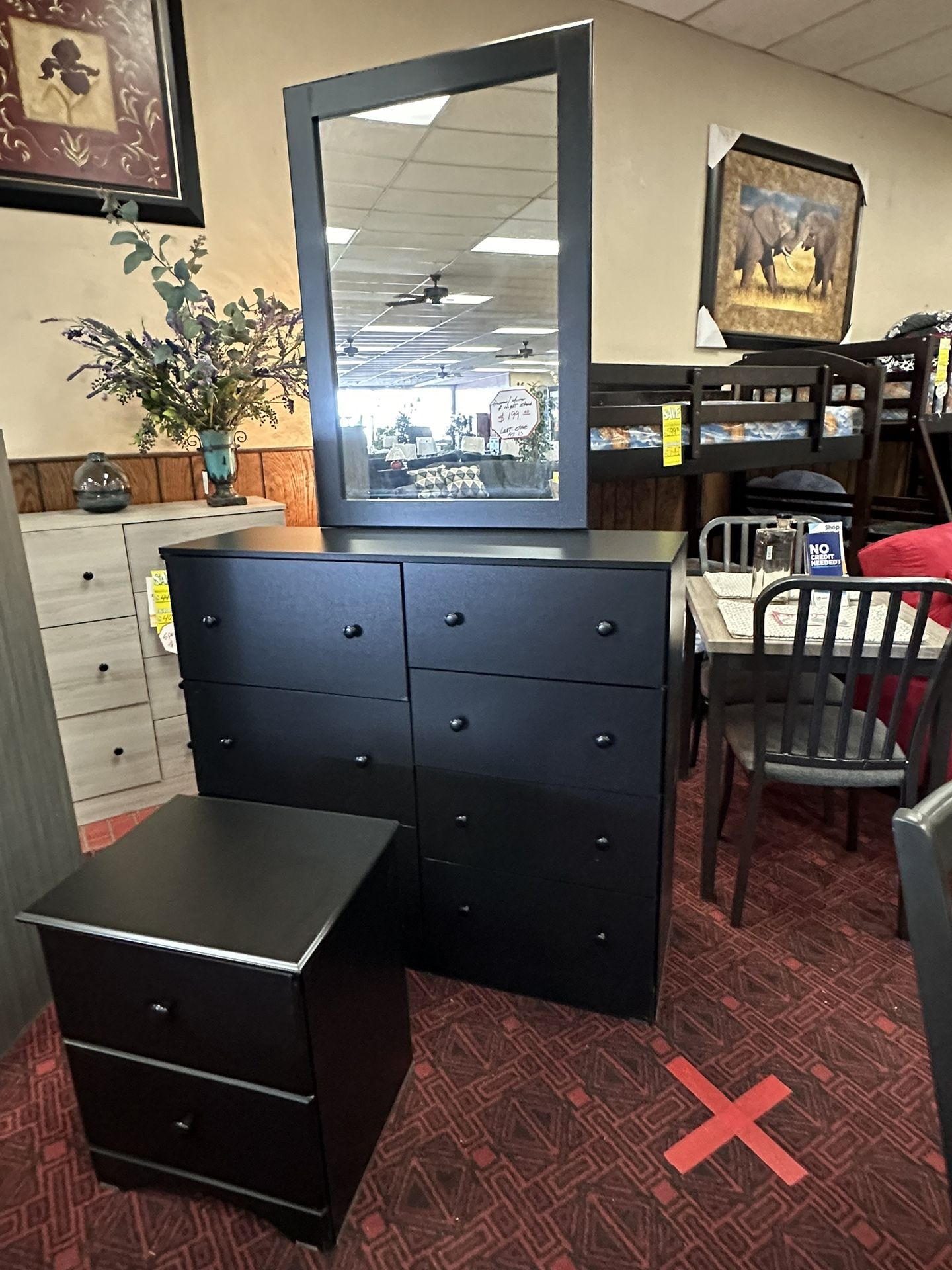 Dresser, Mirror And Nite Stand 