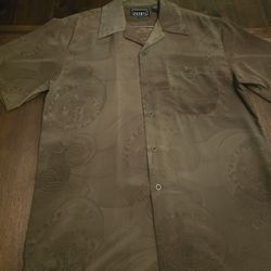 Beautiful Brown Pronti Dress Shirt Size Large 