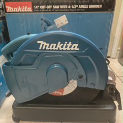 Makita 14" Cut-Off Saw With 4-1/2 Angle Grinder