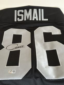 Raiders Authentic Autographed “Rocket” Raghib Ismail Jersey Beckett COA