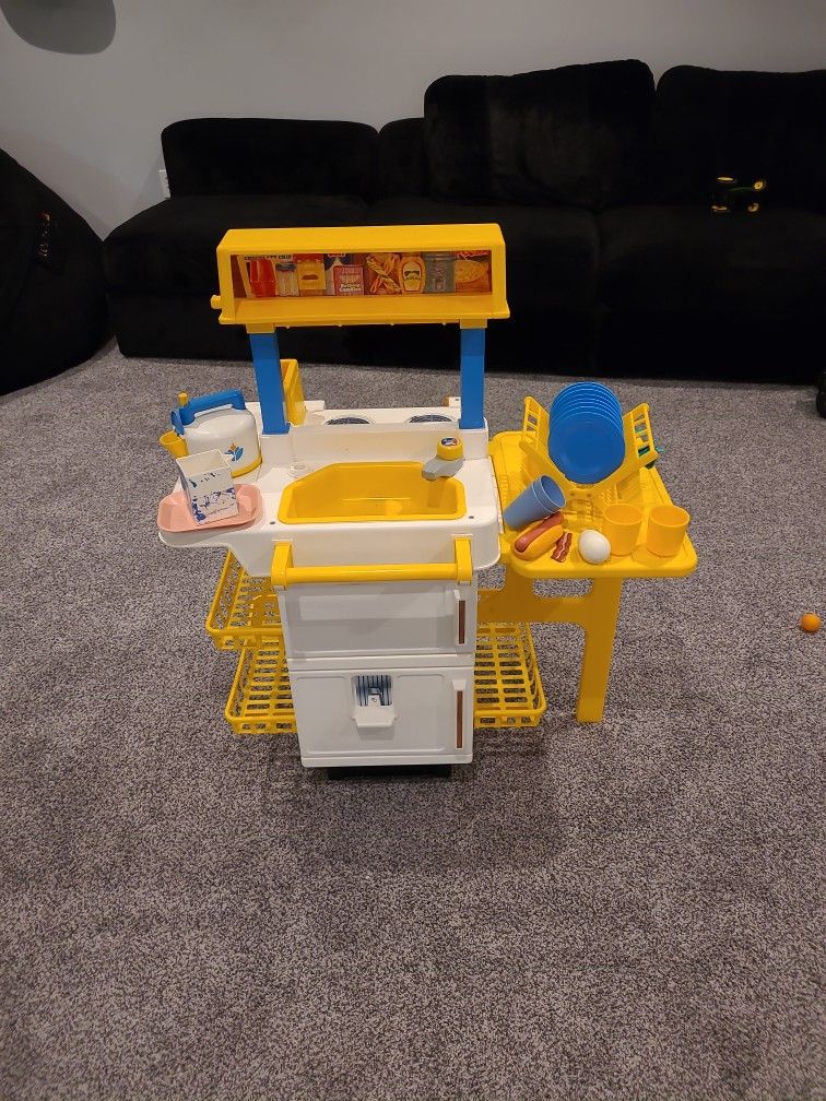 Vintage Fisherprice Kitchen Set From The '80s