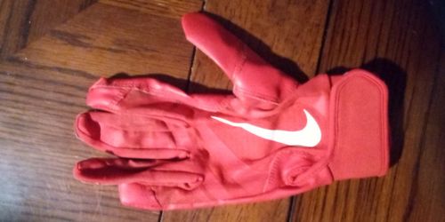 Red Adidas Batting Glove Baseball