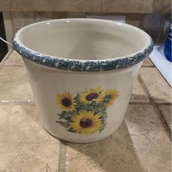 Ceramic Sunflower Pot