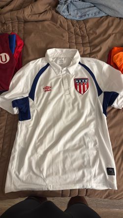 Vintage Umbro Mens Polo Shirt Soccer Futbol Team USA Embroidered Logos large