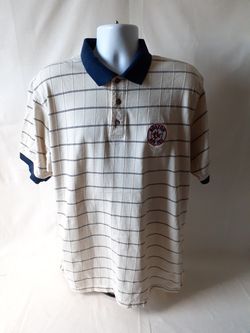 Boston Red Sox men's striped polo shirt size XL